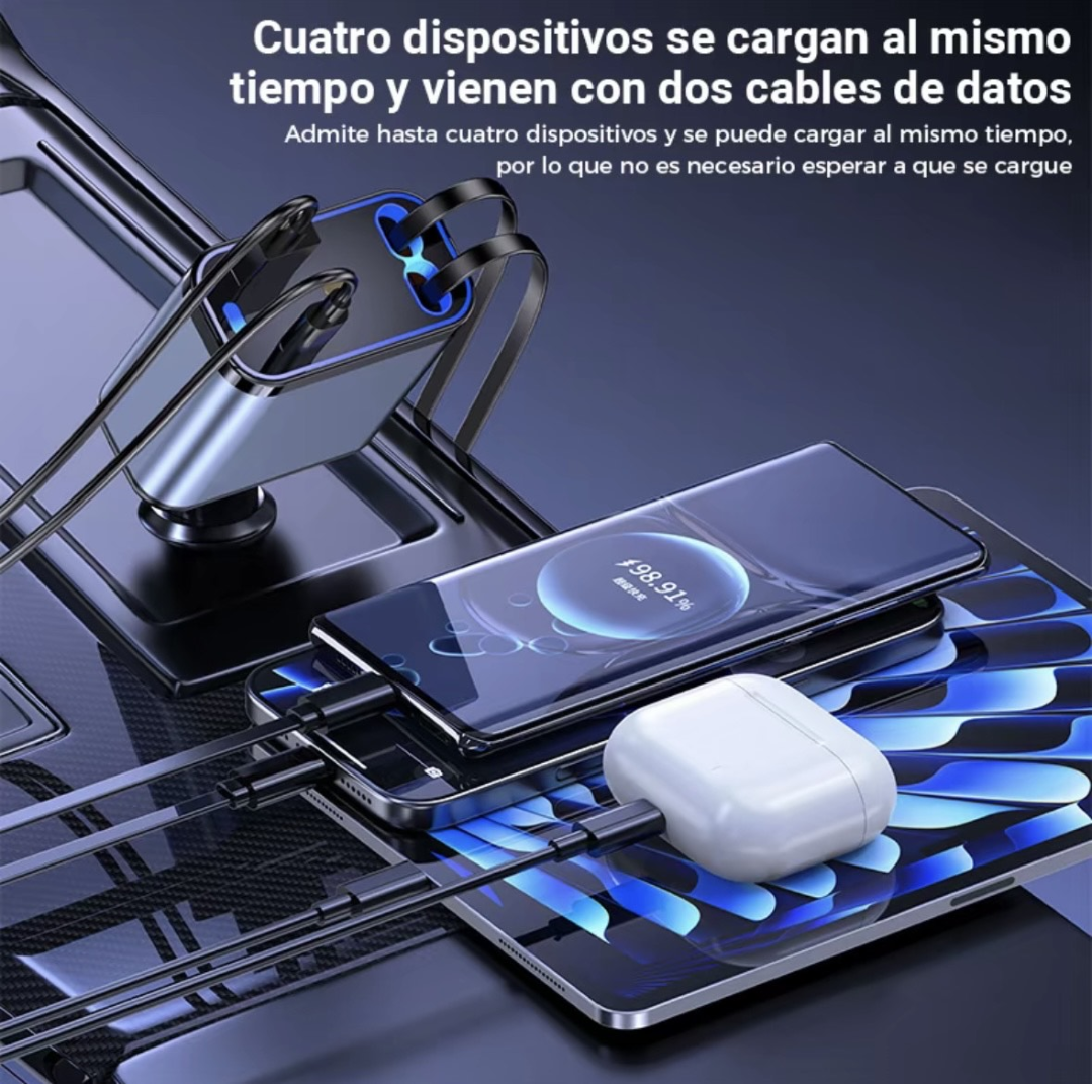 Cargador 4 en 1 carga rápida