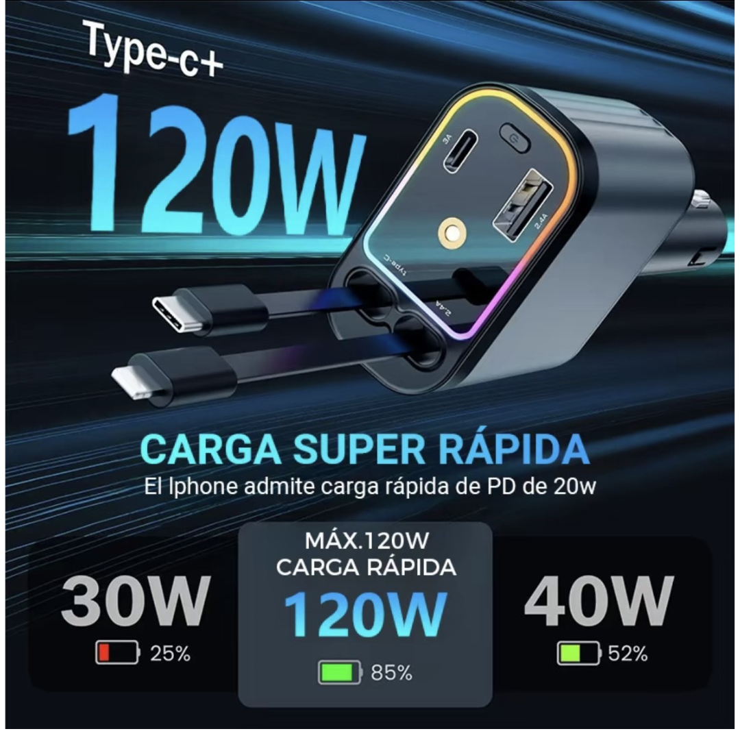 Cargador 4 en 1 carga rápida